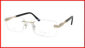 Paul Vosheront Eyeglasses Frame Gold Plated Titanium Acetate Italy PV378 C1 - Picture 1 of 9