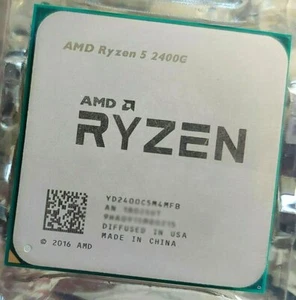 AMD Ryzen 5 2400G R5-2400G 3.6-3.9GHz 4Core 8thr Socket AM4 65W CPU Processor - Picture 1 of 1