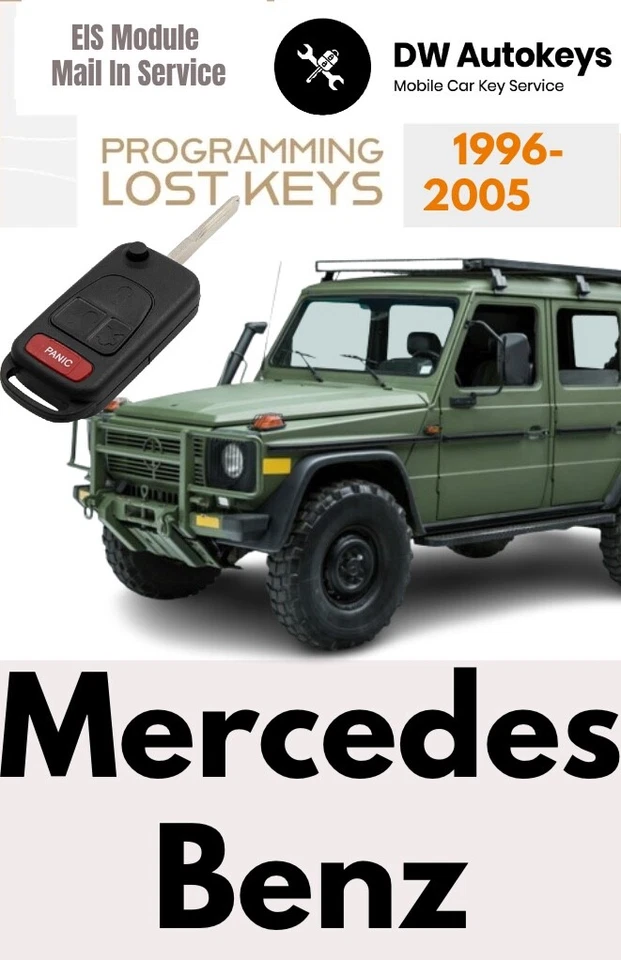 Mercedes BENZ Nuevo Llavero KR55 Programación Correo en SERVICIO SLK SL A Vanero S G ML Foto 1 de 4