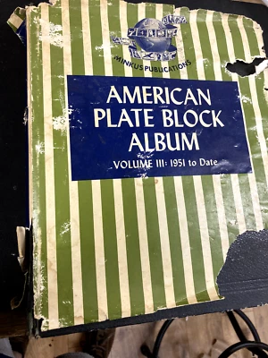 MINKUS AMERICAN PLATE BLOCK ALBUM VOLUME 3 1951 To 1966 About 80-90% FULL 270+ - Image 1 of 4