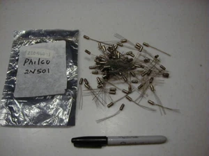 Philco 2N501 Germanium PNP Transistors in MADT case, NOS 3 pcs Truly RETRO! - Picture 1 of 2