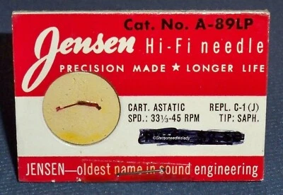 MARKEL PLAYMASTER A89LP A-89LP for Astatic MD-3 MD-1 PHONOGRAPH NEEDLE STYLUS - Image 1 of 3