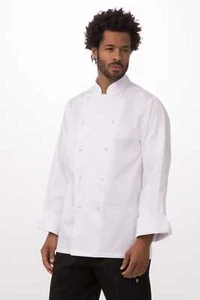 Chef Works Mens Madrid Premium Cotton Chef Coat (ECHR) - Picture 1 of 2