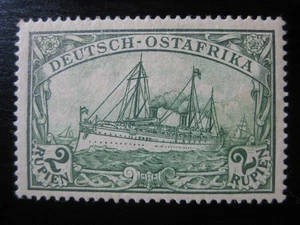 ÁFRICA ORIENTAL COLONIA ALEMANA Mi. #20 ¡Sello de yate Kaiser como nuevo! CV $14,50 - Imagen 1 de 2