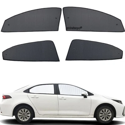 Apto para Toyota Corolla 20-25 sedán ventana lateral negro plateado campamento pantalla de privacidad Foto 1 de 4