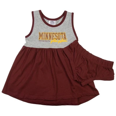 NCAA Minnesota Golden Gophers Girls 2 Piece Sleeveless Dress & Diaper Cover, 2T - Image 1 of 3