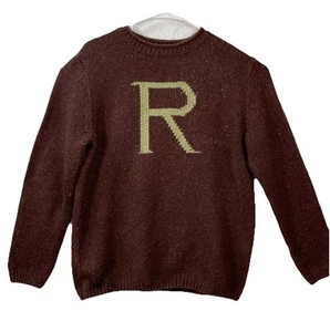 Harry Potter Zauberer Pullover Erwachsene Größe M Buchstabe R Ron Weasley - Bild 1 von 8