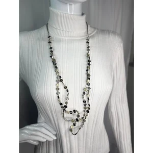 Chico's goldfarbene Halskette signiert Modeschmuck Chunky Kettenglied Boho - Bild 1 von 11