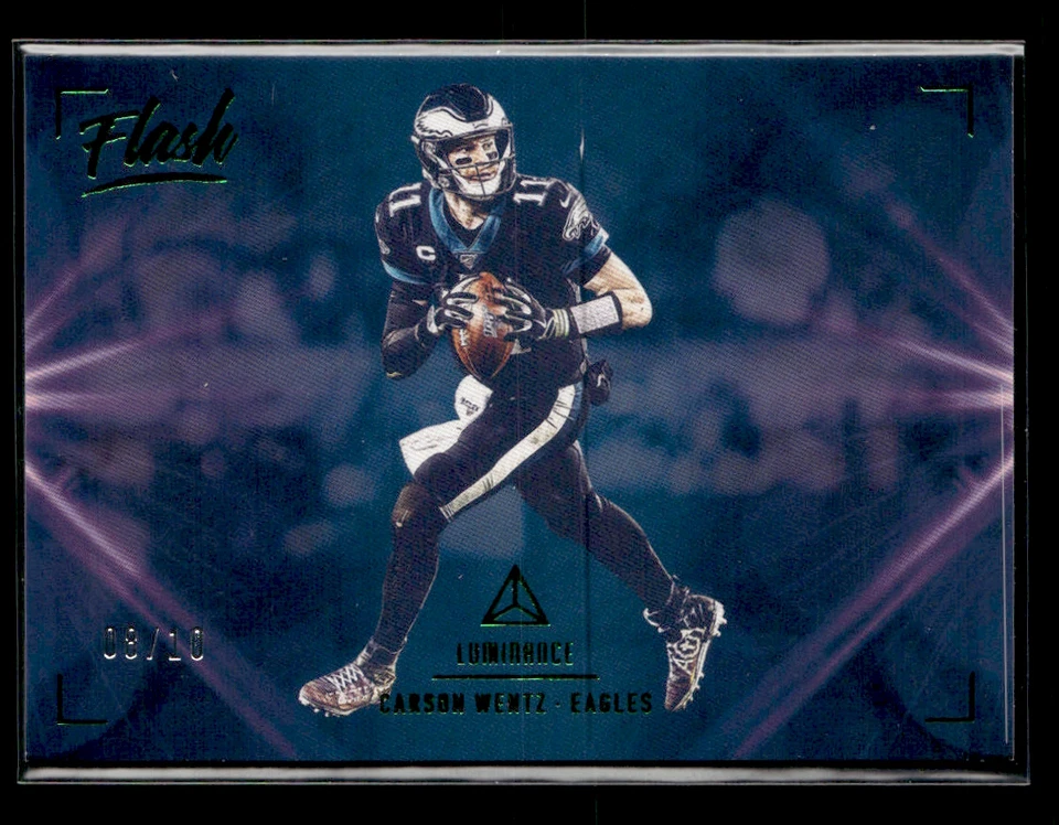 Carson Wentz 2020 Luminance Flash Green 8/10  - Image 1 of 2