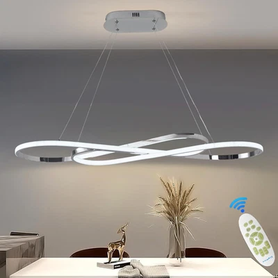 Lampada a Sospensione a LED Tavolo Da Pranzo Lampada a Sospensione Dimmerabile C - Immagine 1 di 4