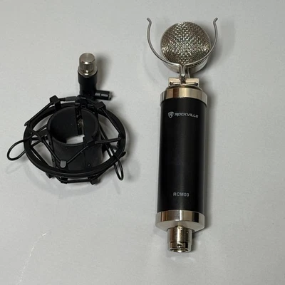 Rockville RCM03 Pro Studio Recording Condenser Microphone Mic No Pop Shield - Image 1 of 4