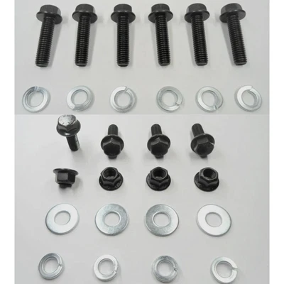 6 (¡GRADO 8!) CARCASA CAMPANA Y 4 PERNOS/TUERCAS TRAVESAÑO! PARA PONTIAC OLDS CADDY ETC Foto 1 de 4