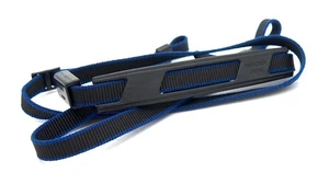 Vintage Blue & Black Minolta SLR Overshoulder Strap - Good Condition - Picture 1 of 2