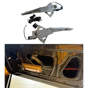 1969-77 Ford Maverick Power Window Kit, Front W/Black Knobs Door Switches - Picture 1 of 5