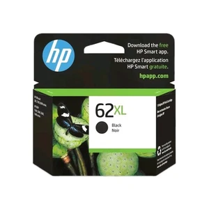 Neu versiegelt HP 62XL schwarz Tintenpatrone mit hoher Reichweite Ablaufdatum 10/20 - Bild 1 von 3