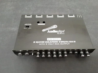9 Band 9V In-Dash Graphic Equalizer w/ Line Driver EQ-909X Audiopipe - Image 1 of 4