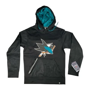 Sudadera con capucha suéter San Jose Shark Fanatics Black Defender - Imagen 1 de 8