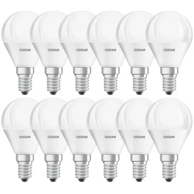 12 X Osram LED Lampadine Goccia 5,7W = 40W E14 Opaco P45 Warmwhite 2700K - Immagine 1 di 4