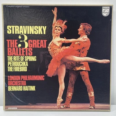 Stravinsky The 3 Great Ballets - Bernard Haitink  3XLP (1974)  Box Set Classical - Image 1 of 4