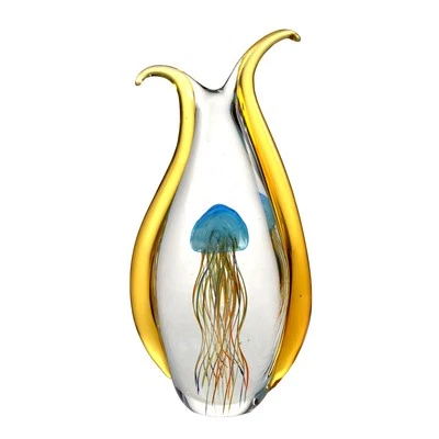 Dale Tiffany Jellyfish Handcrafted Art Glass Figurine - Image 1 of 2