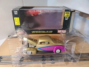 1997 Racing Champions Hot Rod Issue #35 1940 Ford Coupe 1:24 LE Gold & Purple - Picture 1 of 9