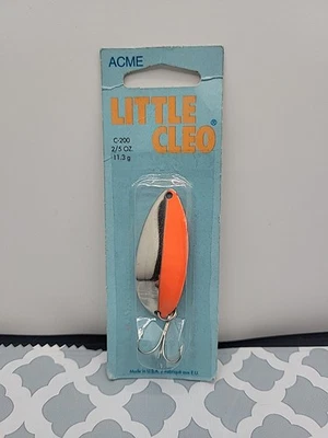 Isca colher de pesca vintage Little Cleo C-200 - Imagem 1 de 4