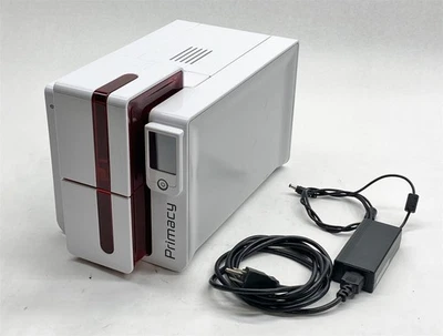 Evolis Primacy Expert Touch LCD Badge ID Color Card Printer PM1H0000RS No Ribbon - Image 1 of 4
