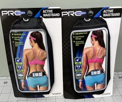 Lot Of 2 PRO Strength Active Waistband Smartphone Holder Black - Image 1 of 4