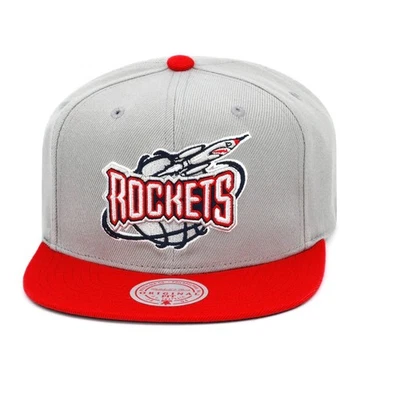 Mitchell & Ness Grey/Red NBA Houston Rockets Reload 2.0 HWC Snapback - OSFA - Image 1 of 3
