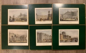 Set of 6 Pimpernel English Villages Cork Back TABLE PLACEMATS 12" x 9" - Picture 1 of 15