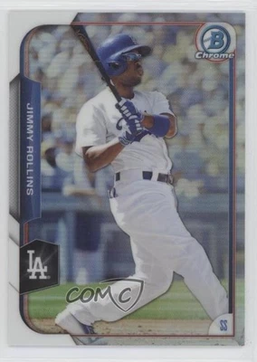 2015 Bowman Chrome Refractor /499 Jimmy Rollins #34 - Image 1 of 2