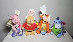 Disney Store Winnie The Pooh Eeyore Tigger Piglet Plush W/  Tags Collectibles - Picture 1 of 6