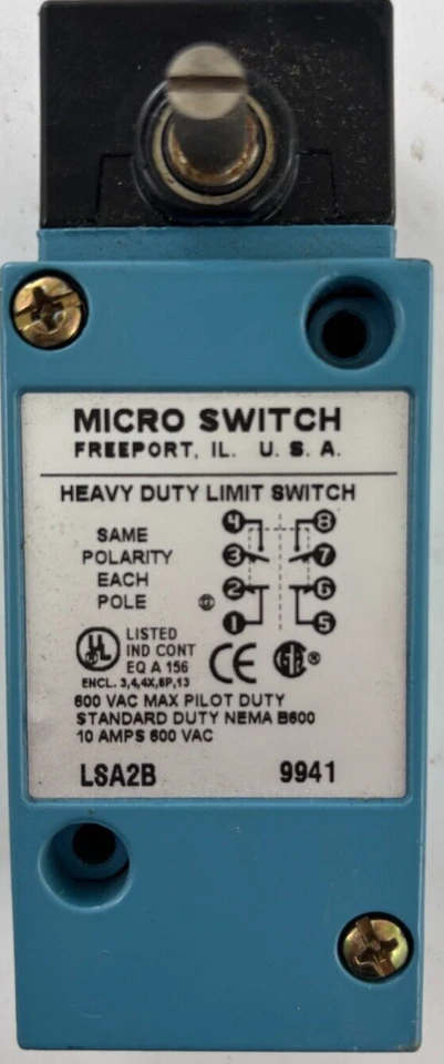 LSA2B MICRO SWITCH LIMIT SWITCHES HONEYWELL - Image 1 of 4