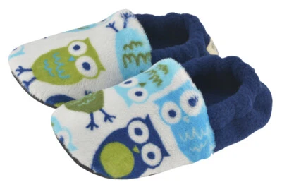 Zapatillas de casa antideslizantes resistentes al deslizamiento para niños pequeños y pequeños - Night Owl Foto 1 de 3