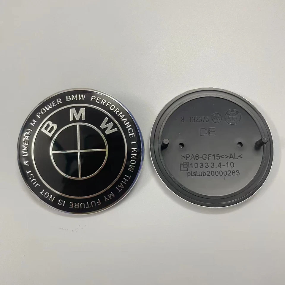 Insignia emblema maletero trasero capó delantero 82MM B-M-W Foto 1 de 1