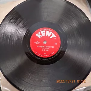 78 10" E/E+ B. B. King Kent 301 know i go for you why do everything happen to me - Picture 1 of 2
