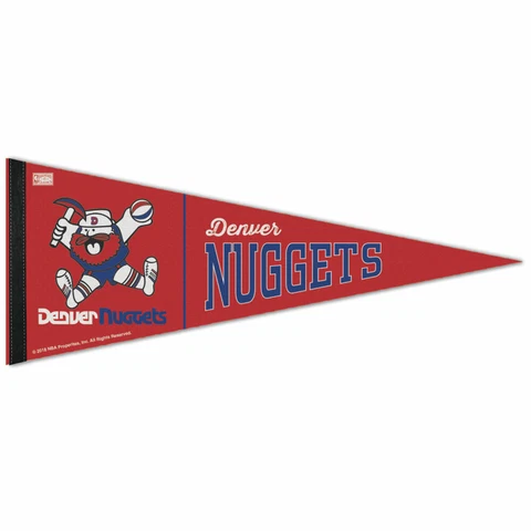 DENVER NUGGETS HARDWOOD CLASSIC PREMIUM QUALITY PENNANT 12"X30" BANNER Cover