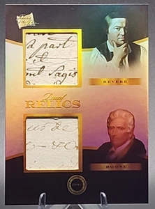 2024 Pezzi Del Passato Paul Revere Daniel Boone Documento Scritto A Mano Reliquie - Foto 1 di 2