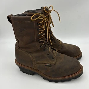 Red Wing Steel Toe Waterproof Leather Work Boots Size 9 E2 - Picture 1 of 8