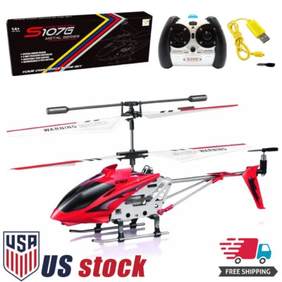 Syma S107 Mini Remote Control Helicopter Phantom 3CH 3.5Channel w/ Gyro RTF Red - Image 1 of 4