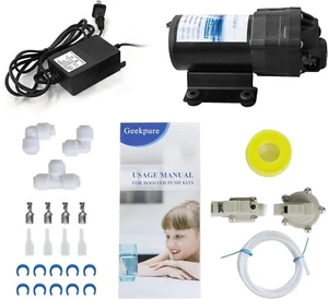 Geekpure Reverse Osmosis Booster Pump Kit with Transformer + High and Low Switch - Picture 1 of 7