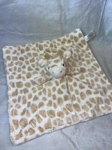 Carter's Giraffe Lovey Security Baby Blanket 14" Tan White Soft Plush - Picture 1 of 8
