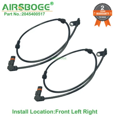 2 передних левых правых датчика скорости ABS для Mercedes Benz C300 08-09 GLK350 10-11 - Изображение 1 из 4