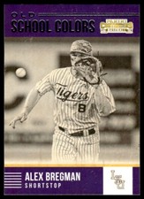 2015 Panini Contenders Old School Colors Alex Bregman LSU Tigers #35 R6