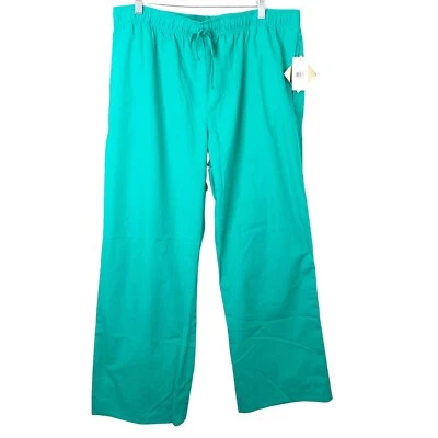Pantalones Médicos Baby Phat Para Mujer Verdes Acampanados Pierna Cordón Talla XL Nuevos con Etiquetas Foto 1 de 4