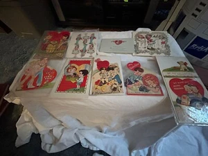 Vintage Valentines Day Lot, Cards 1920s 1930s Rare - Picture 1 of 7