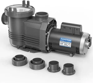 AQUASTRONG In Ground Pool Pump, 3 HP, 220V, 10032GPH, Single Speed with Pure - Picture 1 of 2