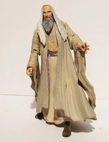 SARUMAN THE LORD OF THE RINGS 7" ACTION FIGURE TOY 2001 TOYBIZ Cover