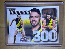 2023 AFL FOOTY STARS  - 300 GAME CASE CARD - SHANE EDWARDS RICHMOND TIGERS #162
