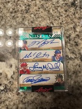 2020-21 Leaf Superlative The Nifty Fifty Signatures Emerald #TNF03 Mark Messier/